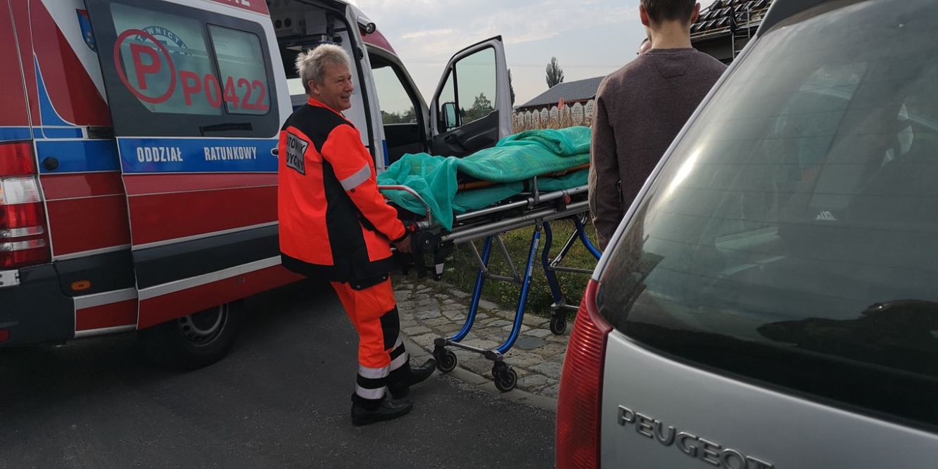 Dziecko ranne w wypadku na Wiśniowej OSTROW24.tv