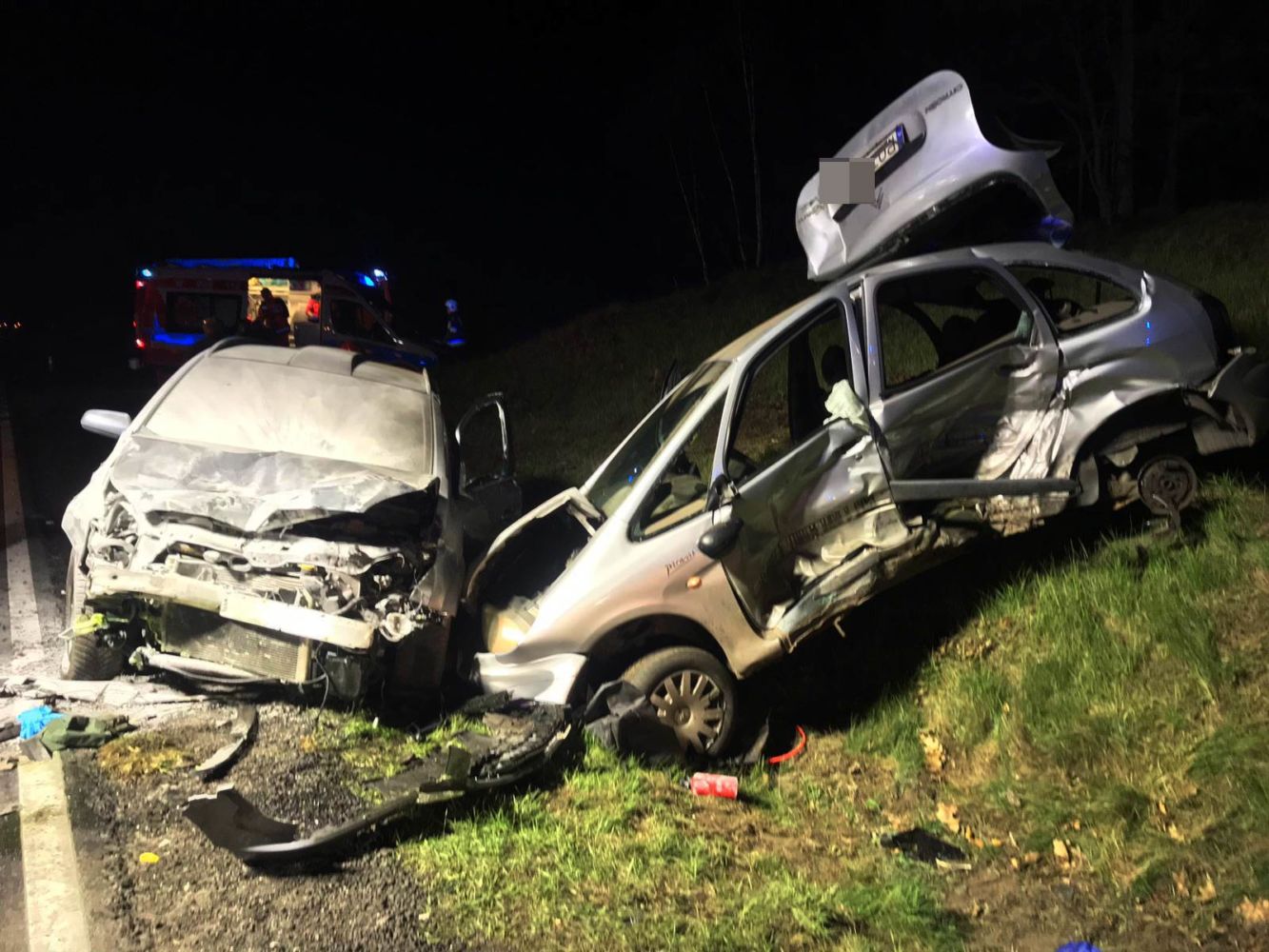 Wypadek koło ronda w Strugach na DK11 (aktualizacja nr 2