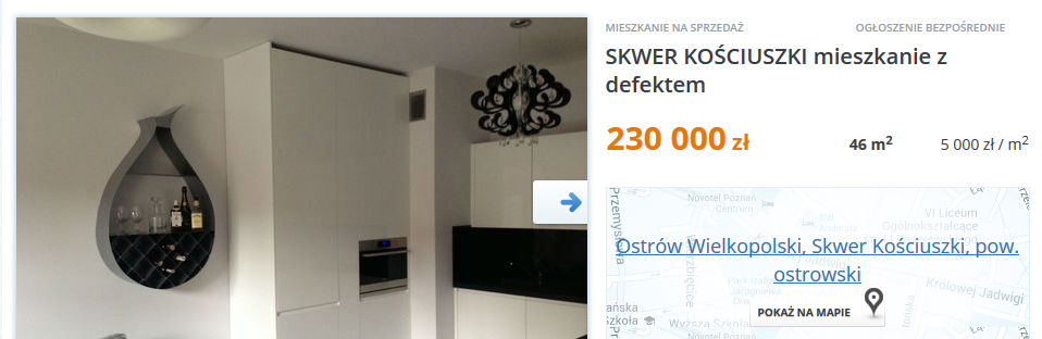 Mieszkanie z defektem