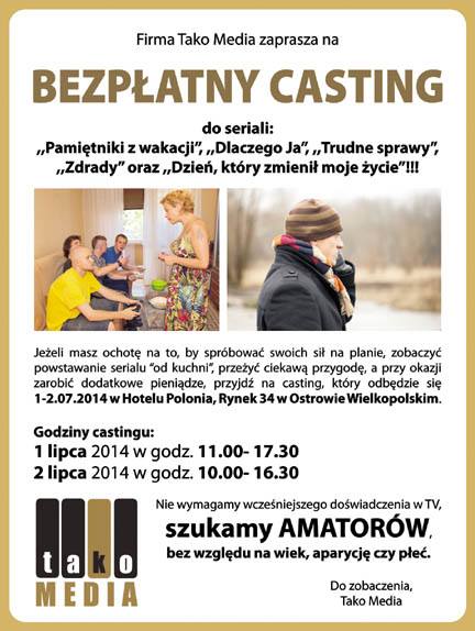 Zostań gwiazdą „Trudne sprawy” „Dlaczego JA?” – casting