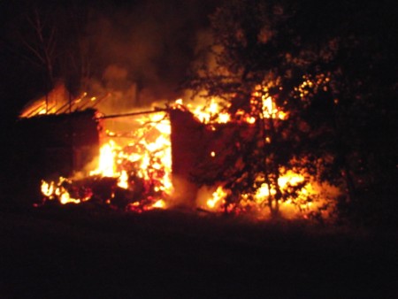 Pożar stodoły w Bogufałowie