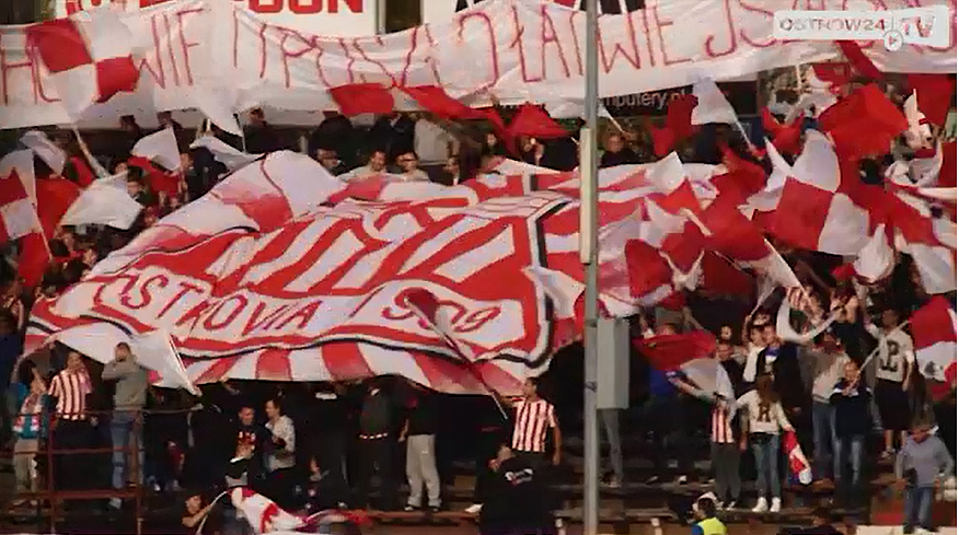 Ostrovia1909 ukarana za kibiców