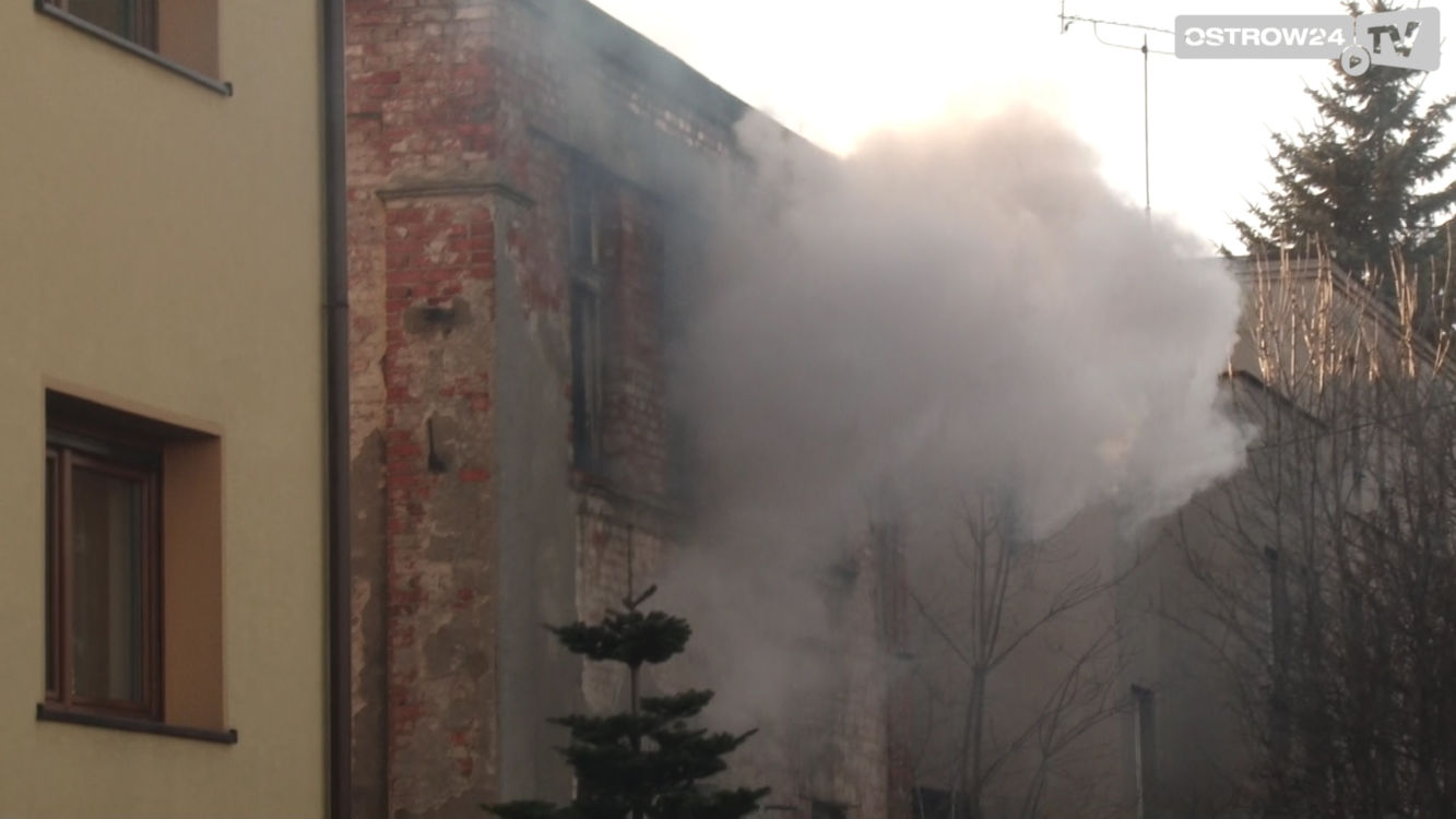 Pożar pustostanu na Krotoszyńskiej