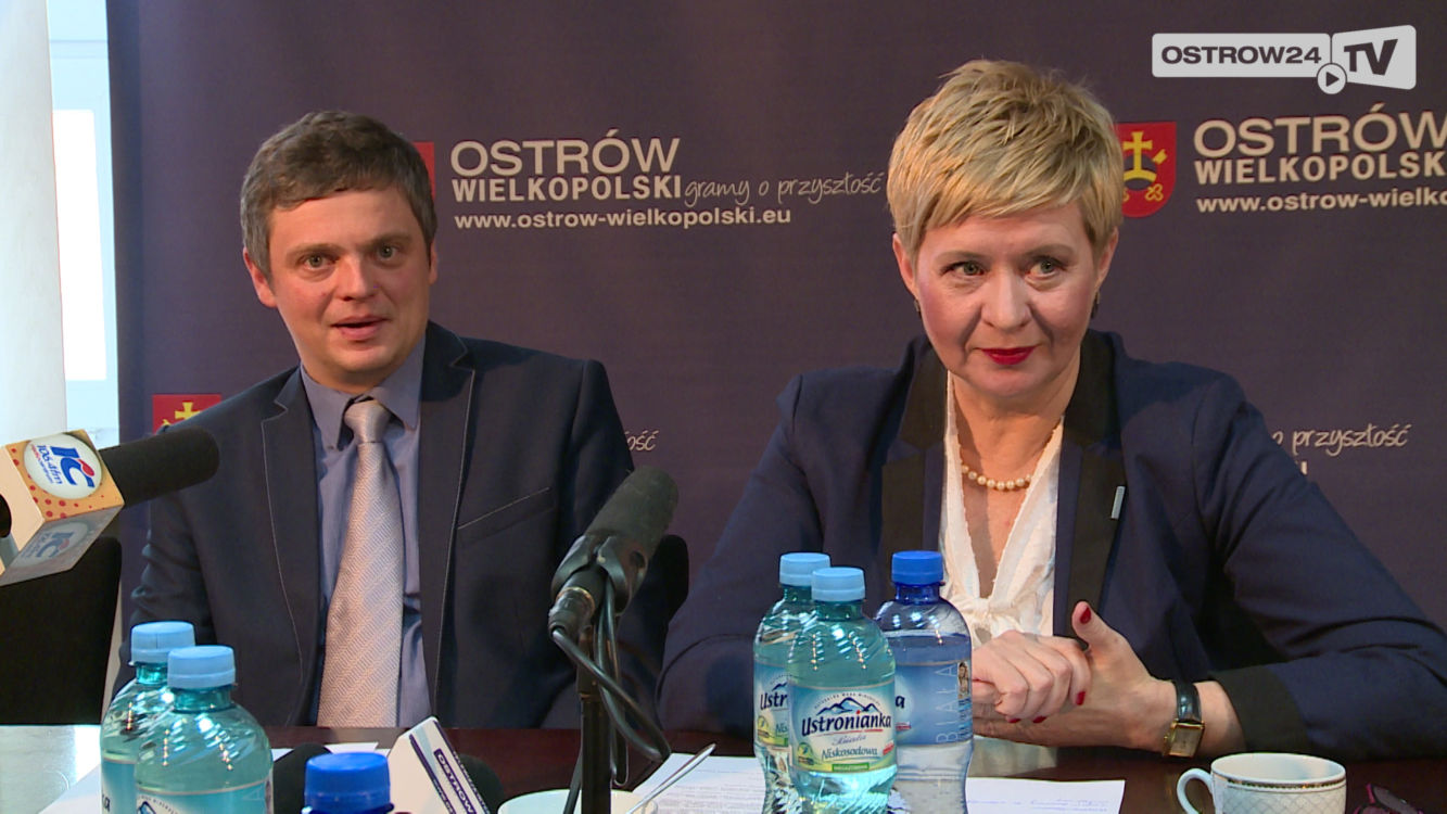 Konferencja z wiceprezydentem Ostrowa Wlkp. Ziemowitem Borowczakiem