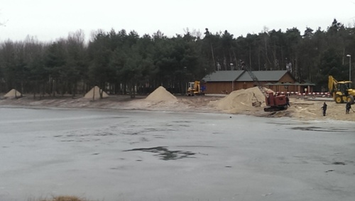 Nowa plaża na Piaskach