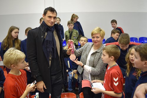 Krzysiek Lijewski w szkole