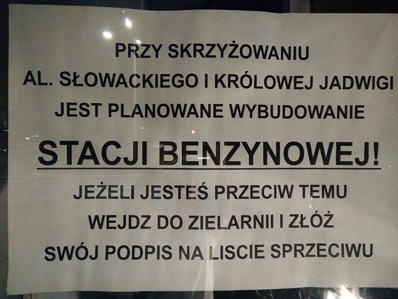 Nie chcą nowej stacji paliw
