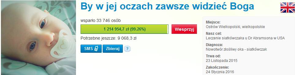 Pieniądze dla Matyldy zebrane!