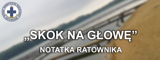 Skoczył z pomostu, spowodował zaniki pamięci