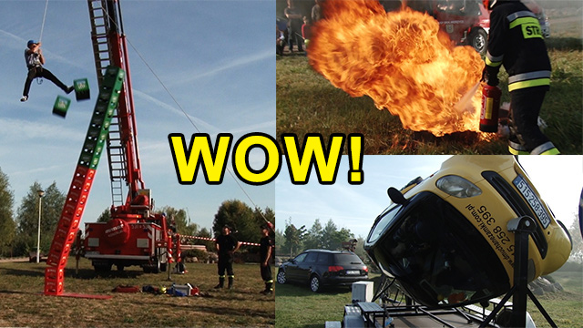 Świetne atrakcje przygotowane przez straż pożarną