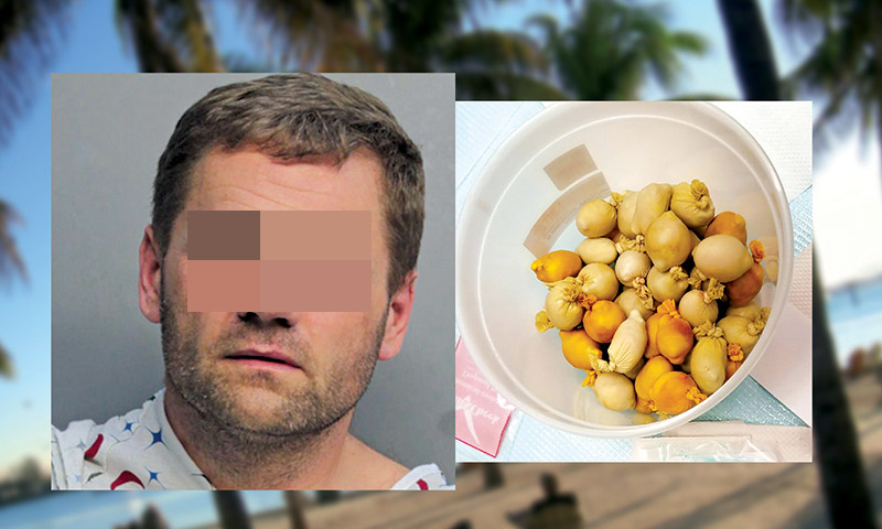 DJ przewoził pół kilograma kokainy w żołądku