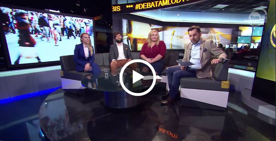 Ostrowska radna w TVN24BiS