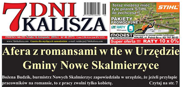 Seksualne przygody w Urzędzie Gminy Nowe Skalmierzyce?