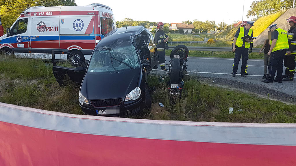 Zginął 26-letni motocyklista na obwodnicy Ostrowa (aktualizacja)