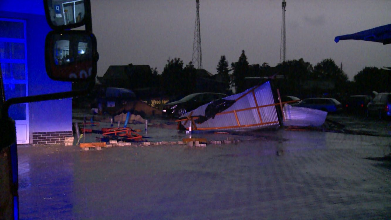 Skutki nawałnicy w regionie