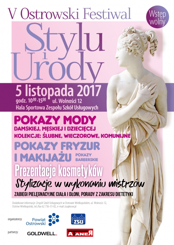 Ostrowski Festiwal Stylu i Urody 2017 – zapowiedź (program imprezy)