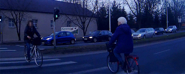 Nieuważni rowerzyści?