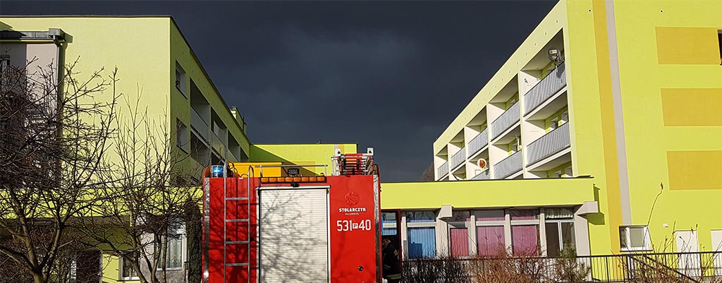 Pożar w Domu Kombatanta