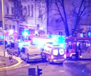 Pożar w kamienicy przy ul. Kaliskiej