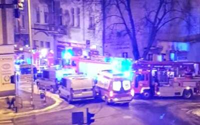 Pożar w kamienicy przy ul. Kaliskiej