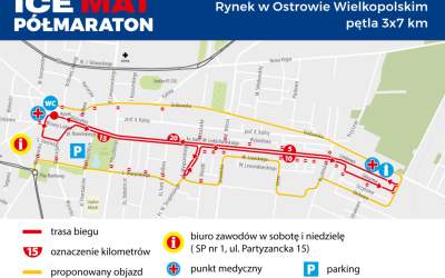 W niedzielę V Ostrowski ICE MAT Półmaraton – będą utrudnienia w ruchu