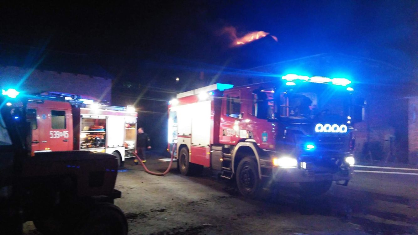 Pożar domu w gm. Raszków