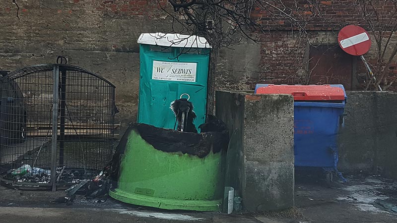 Podpalacz w rękach policji