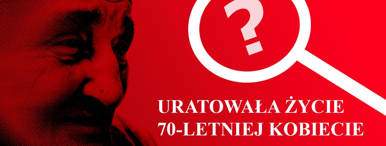 Uratowała życie 70-letniej kobiecie