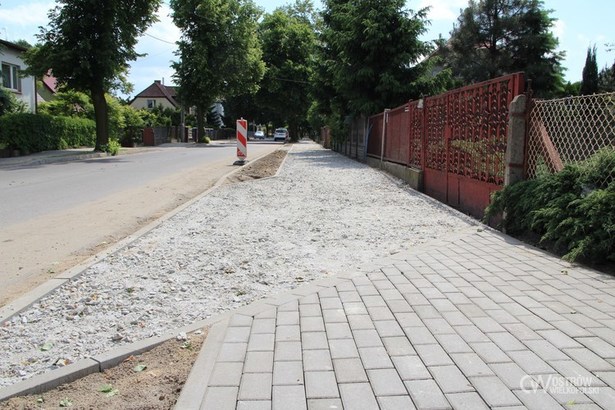 Ścieżka rowerowa na Piaski w budowie