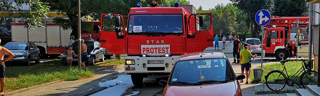 Pożar auta czy mieszkania?