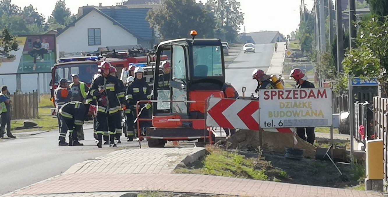 Uszkodzili gazociąg w Wysocku. Ewakuacja mieszkańców
