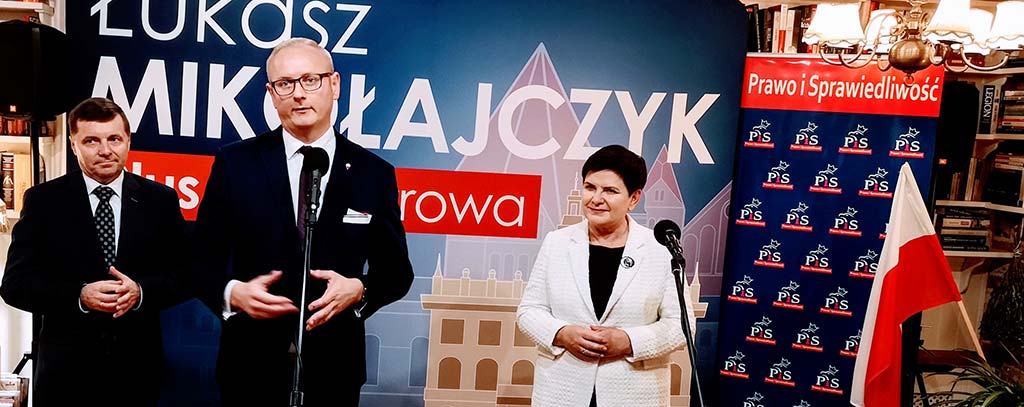 Beata Szydło poparła Mikołajczyka w wyborach na prezydenta Ostrowa