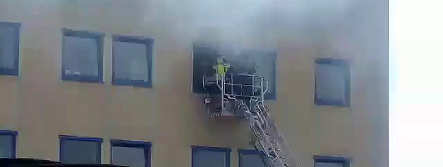 Co straż pożarna robiła na komendzie policji?