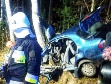 Wypadek w Sośniach. 3 osoby poszkodowane (aktualizacja)