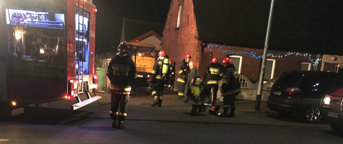 Pożar w domku przy ul. Grabowskiej