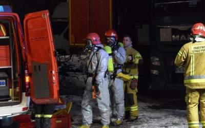 Wyciek gazu na stacji paliw w Antoninie