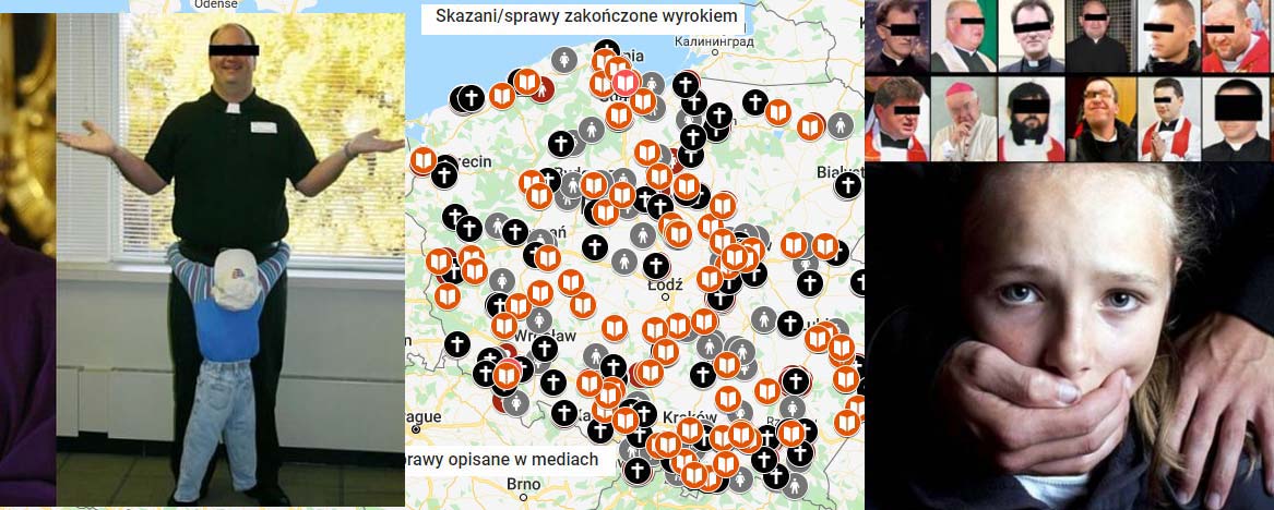 Mapa z pedofilami w sutannach