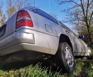 Wpadł do rowu i rozpoczęły się problemy