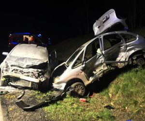 Wypadek koło ronda w Strugach na DK11 (aktualizacja nr 2)