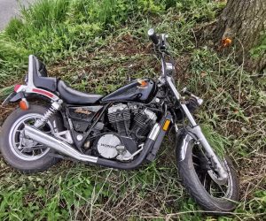 Motocyklista rozbił się w trakcie pościgu