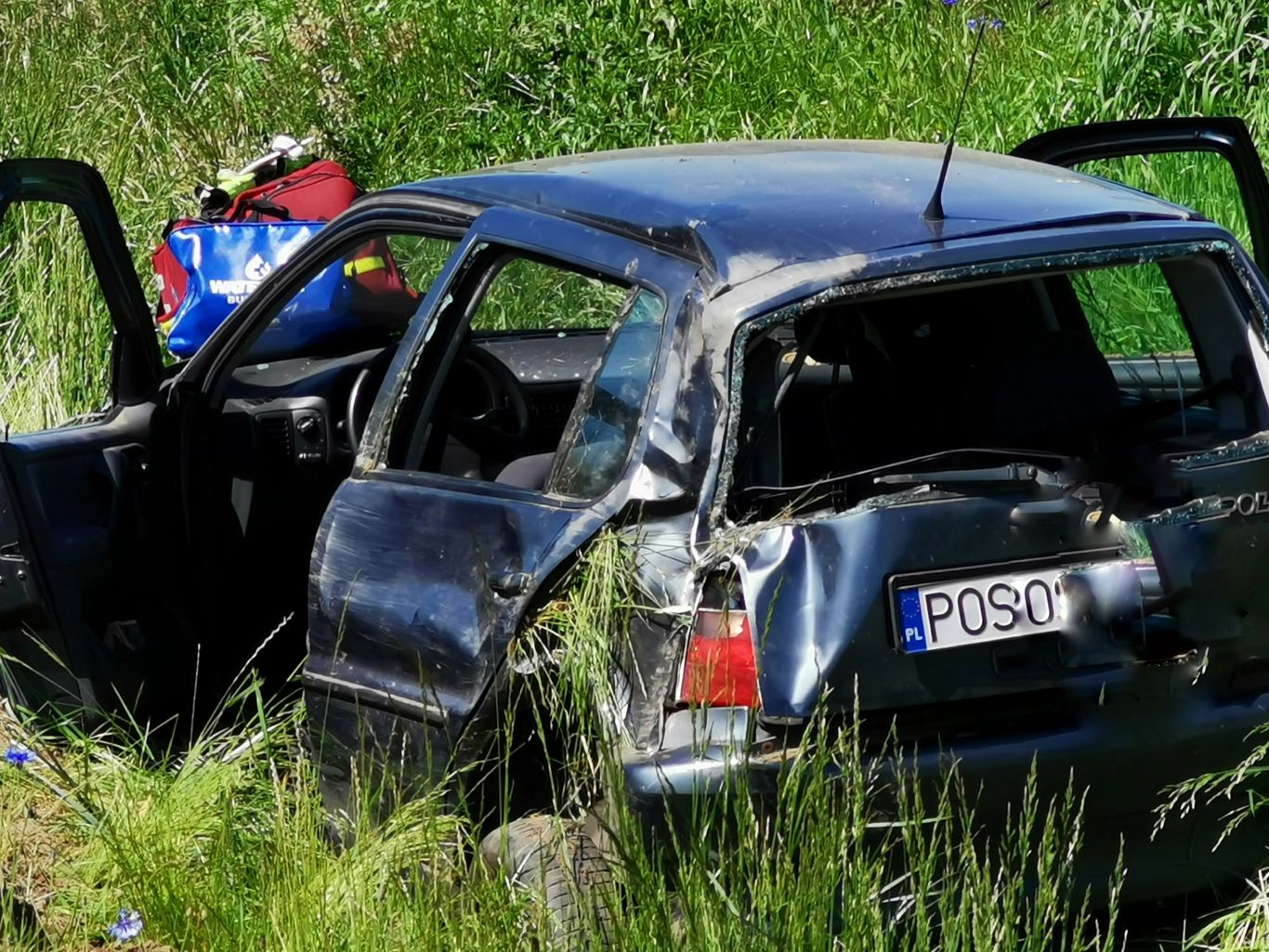 23latka nie okiełznała VW Polo na obwodnicy OSTROW24.tv