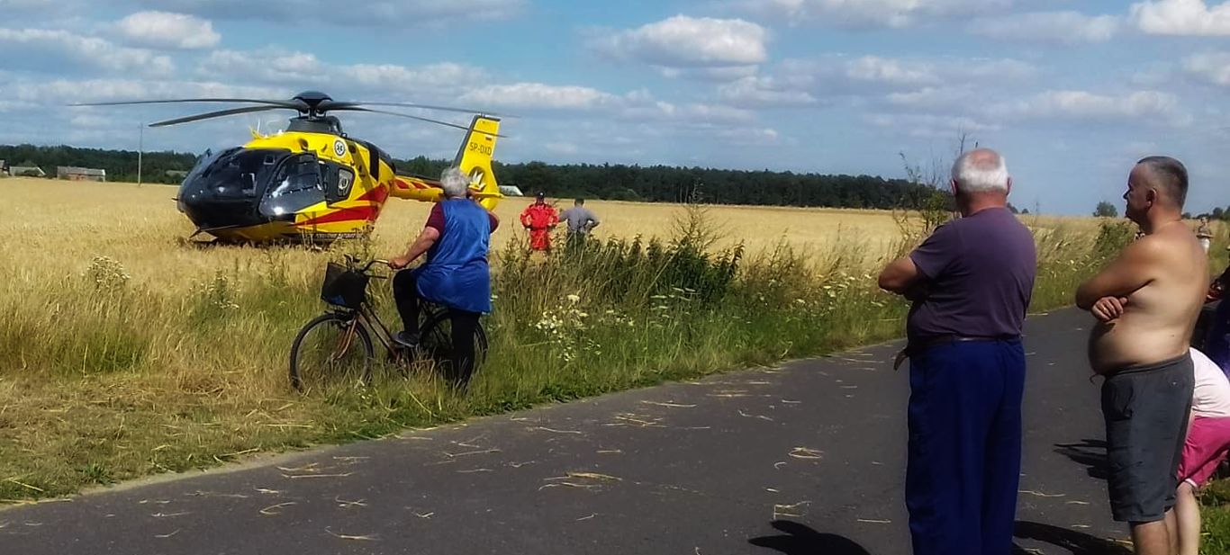Uszkodził sobie kręgosłup podczas budowy sali wiejskiej
