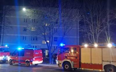 Akcja strażaków w bloku przy Dalbora