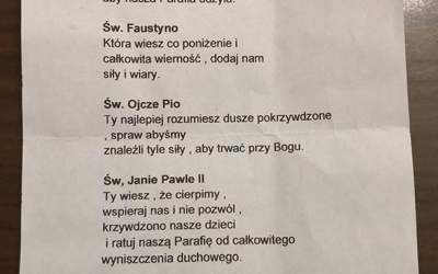 Modlą się o nowego proboszcza