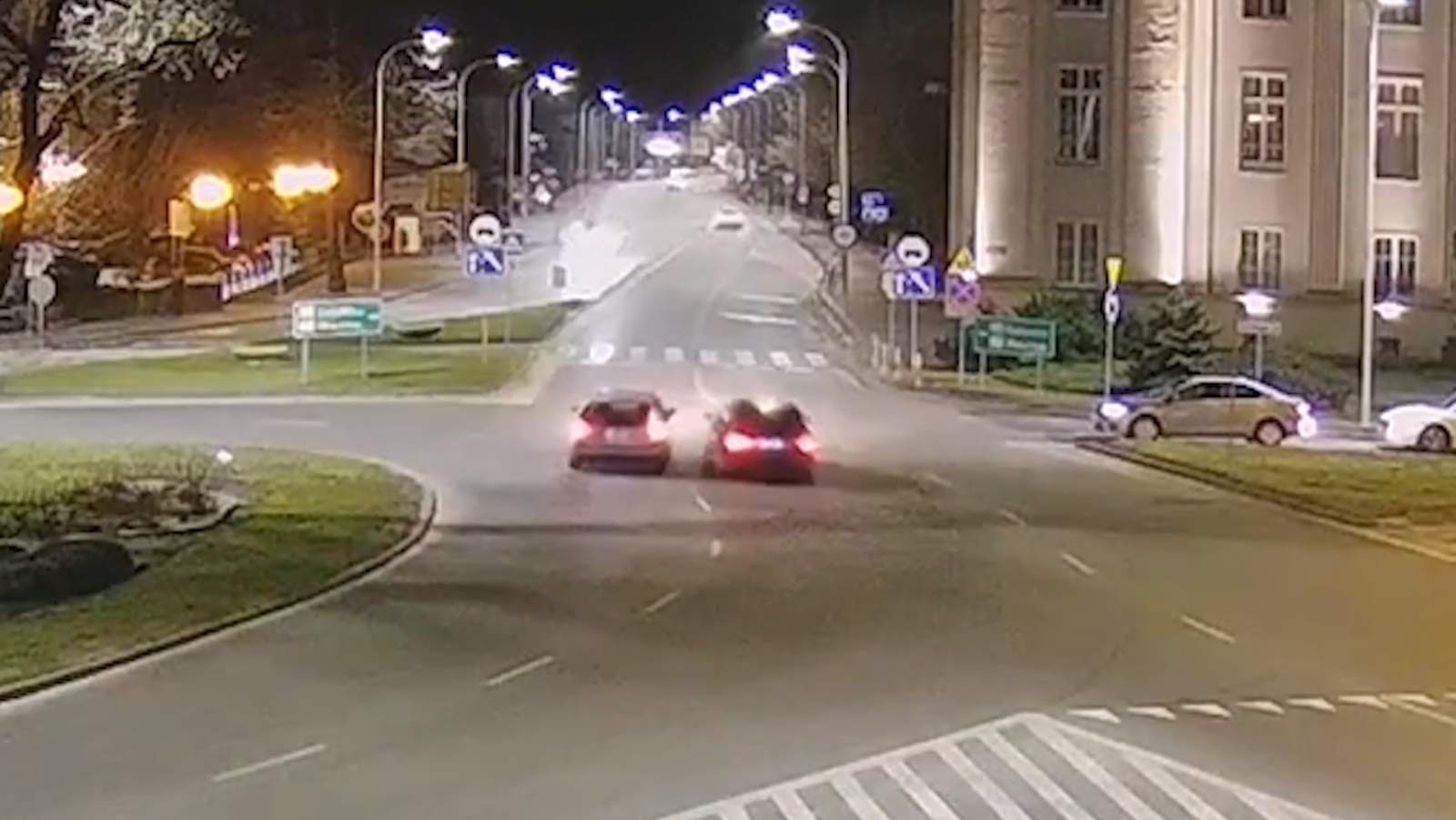 Kolizja na Rondzie Bankowym – 10 marca 2020 r.