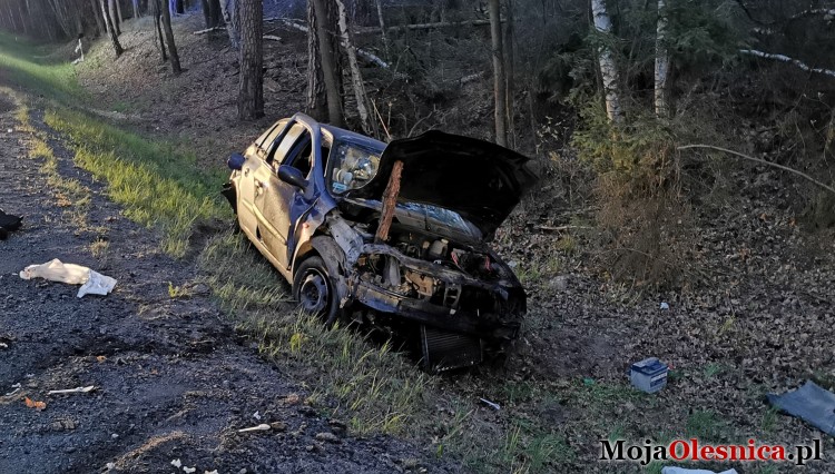 Wypadek śmiertelny na trasie Antonin – Oleśnica