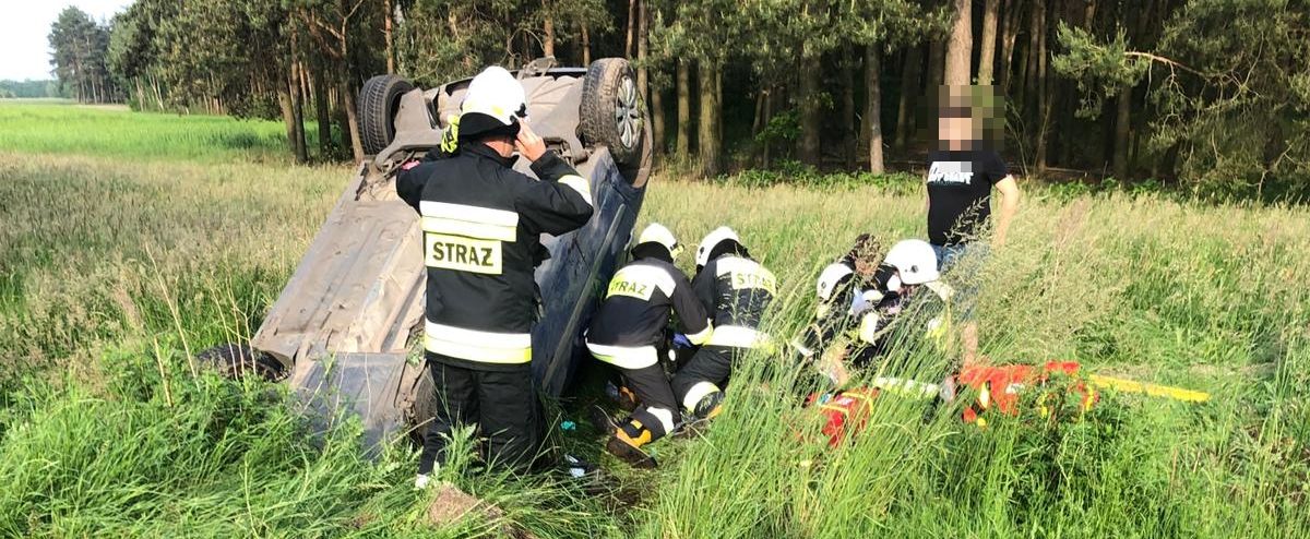 Wypadek w Masanowie. 2 osoby poszkodowane