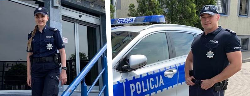 Policjanci przed służbą pomogli leżącemu