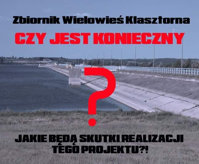 Głos przeciwny zbiornikowi Wielowieś Klasztorna
