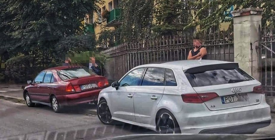 Kolizja na Rondzie Bankowym – kierowca Audi poszedł za daleko?